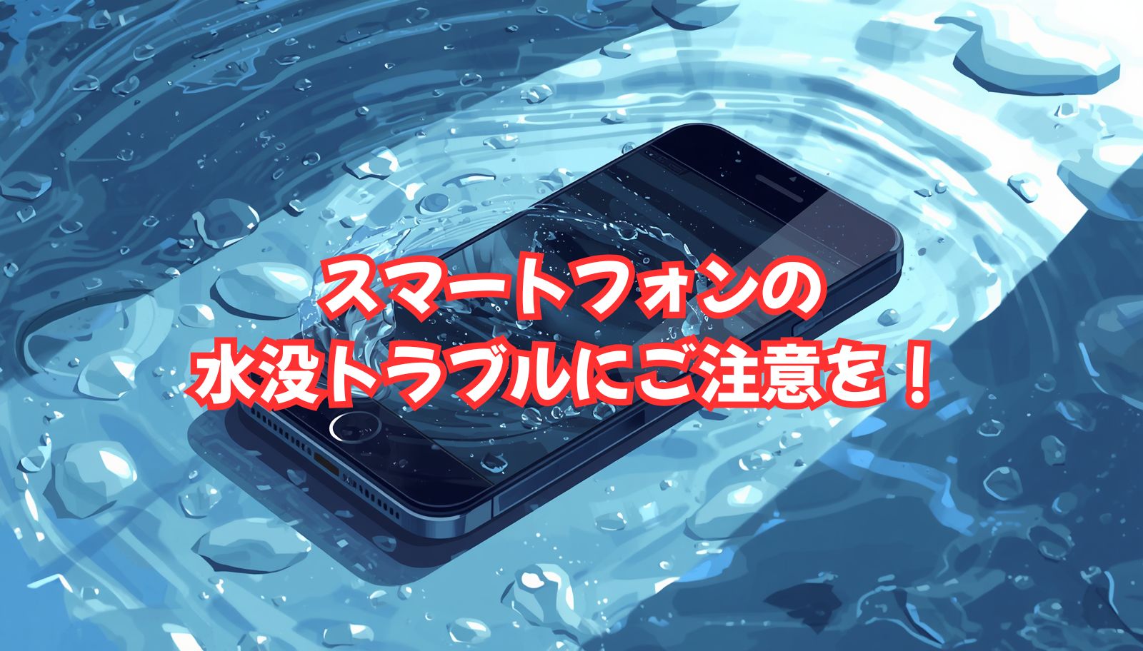 スマートフォンの水没トラブルにご注意を！！【スマホ修理工房 愛媛西予店】